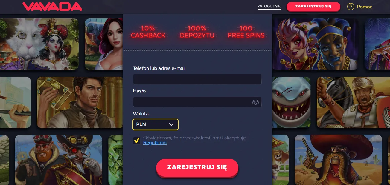 Vavada kod promocyjny – jak odebrać bonus powitalny 4 000 PLN i 100 free spinów